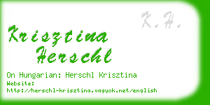 krisztina herschl business card